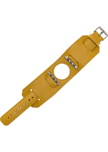 Buğz Apple Watch Uyumlu Deri Kordon 42-44-45MM Cuff FL12 fırsatları