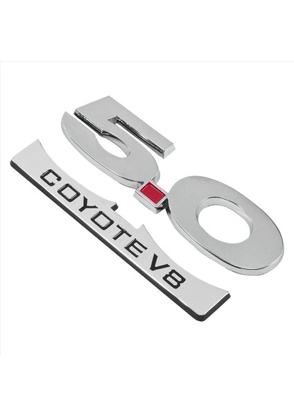 4x 5 0 Coyote V8 11-14 Ford Mustang F150 F250 Krom Yan Vücut Çamurluk Amblemleri Çıkartma Çıkartma Rozeti Isim Plakası (Yurt Dışından) indirimleri
