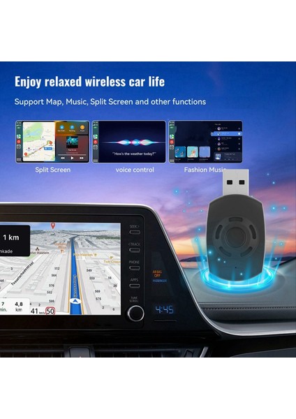 Acodo Kablosuz Android Otomatik Carplay Adaptör 2 Içerik 1 Aı Kutu Araç Kablosuz USB Yükseltme Carplay Kablosuz (Yurt Dışından) indirimleri