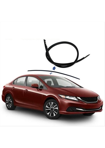 74306-TR0-A11 2pcs Sol Sağ Araba Çatı Kalıplama Trimleri Honda Civic 4 Kapı 2012-2015 74316-TR0-A11 (Yurt Dışından) modelleri