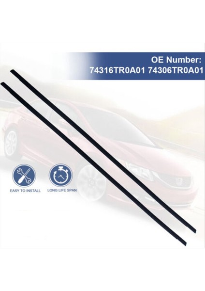 74306-TR0-A11 2pcs Sol Sağ Araba Çatı Kalıplama Trimleri Honda Civic 4 Kapı 2012-2015 74316-TR0-A11 (Yurt Dışından) indirimleri