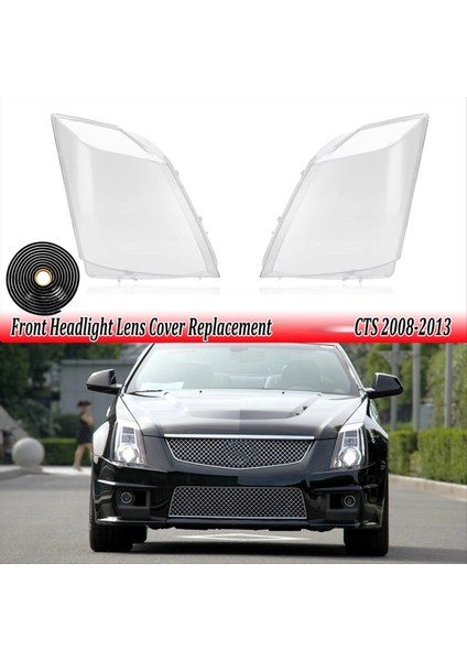 Araba Far Kapağı Lens Cam Kabuk Far Far Far Cadillac Cts Cts-V Coupe Için 2008-2012 Sol (Yurt Dışından) fiyatları