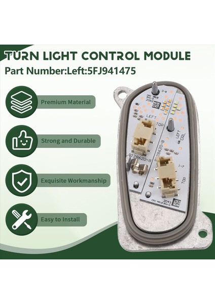 Koltuk Için Leon LED Far Gündüz Koşu Işığı ile Isınma Işığı Dönüşü Kontrol Modülü Ünitesi 5FJ941476 Sol (Yurt Dışından) indirimleri