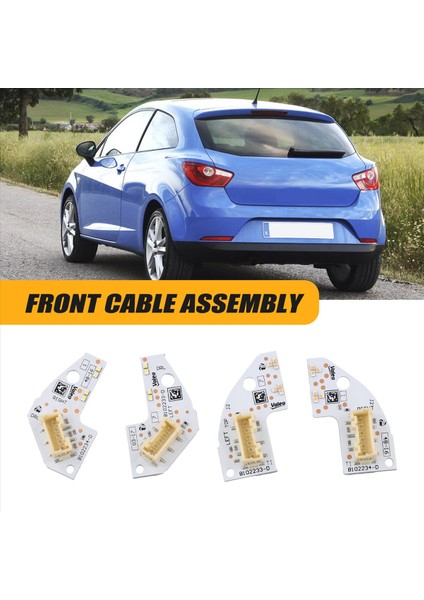 Araba LED Gündüz Çalışma Işığı /turn Sinyali Seat Leon 2017-2020 5F0941475A 5F0941476A (Yurt Dışından) indirimleri