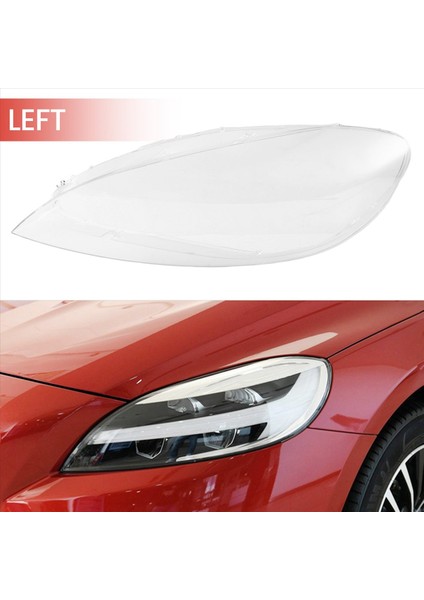 Volvo V40 Için 2017-2019 Şeffaf Abajur Kafa Işık Lamba Kapağı Gözlükleri Lamba Gölgesi Far Kabuk Kapağı Lens Sol (Yurt Dışından)