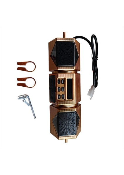Motosiklet Universal Stereo Hoparlör Bluetooth Amplifikatör Bluetooth Uyumlu V2 1 ve Teknoloji Mp3 Müzik Çalar (Yurt Dışından)