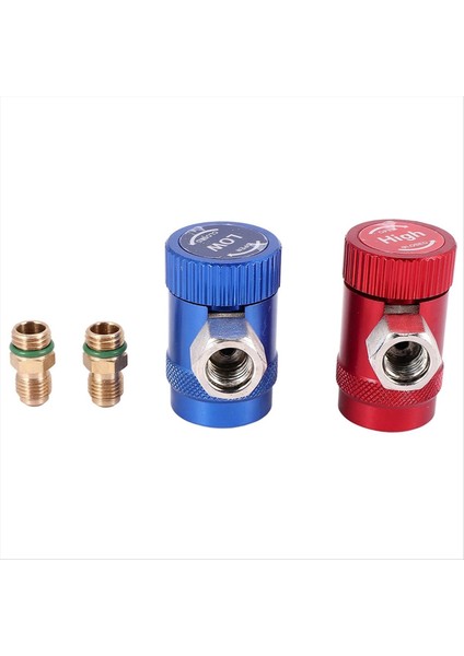 Araç Ac Yüksek/düşük Yan R1234YF Hızlı Kuplörler Adaptörler Dönüşüm Kiti Manuel Kuplörler (Yurt Dışından)