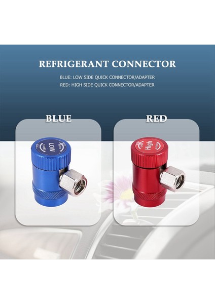 Araç Ac Yüksek/düşük Yan R1234YF Hızlı Kuplörler Adaptörler Dönüşüm Kiti Manuel Kuplörler (Yurt Dışından) modelleri