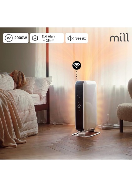 Elektrikli Taşınabilir Yağlı Radyatör Isıtıcı Wifi Bağlantılı modelleri