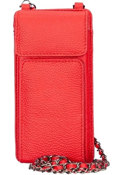 Buğz Avjin 6.9 Inch Uyumlu Deri Kılıf Cüzdan Askılı Erc2 Kırmızı fırsatları