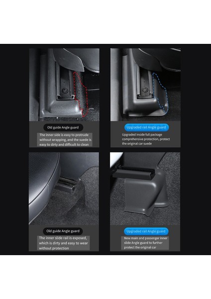 Tesla Model Y Modifikasyonu Için Araba Koltuğu Köşe Koruyucusu Slayt Rayı Yarım Sarılı Koltuk Köşe Koruyucusu (Yurt Dışından) fiyatları