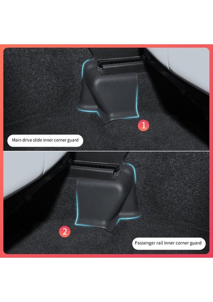 Tesla Model Y Modifikasyonu Için Araba Koltuğu Köşe Koruyucusu Slayt Rayı Yarım Sarılı Koltuk Köşe Koruyucusu (Yurt Dışından) indirimleri