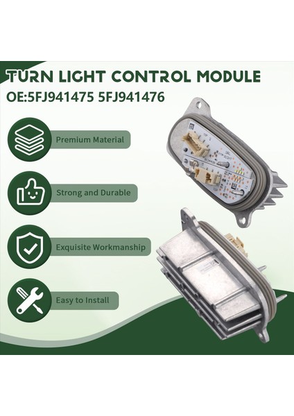 Koltuk Için Leon LED Far Gündüz Koşu Işığı ile Ispinsin Turn Işık Kontrol Modülü Birimi 5FJ941475 5FJ941476 (Yurt Dışından) indirimleri