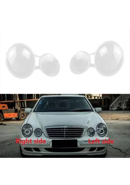 Araba Far Kabuk Lambası Gölgesi Şeffaf Lens Benz W210 E200 E240 E320 E430 1999-2003 (Yurt Dışından)