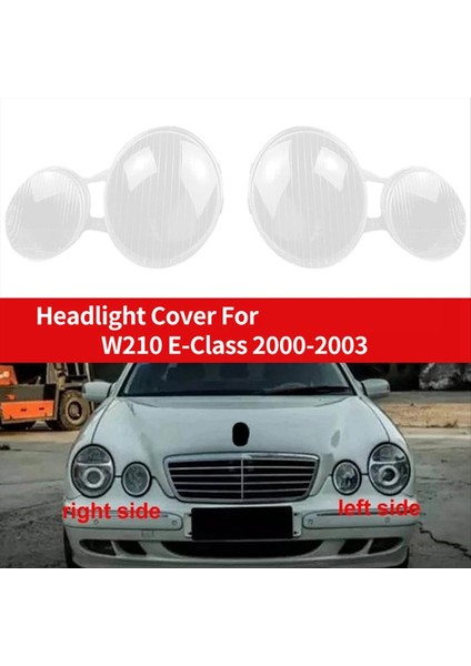 Araba Far Kabuk Lambası Gölgesi Şeffaf Lens Benz W210 E200 E240 E320 E430 1999-2003 (Yurt Dışından) fiyatları