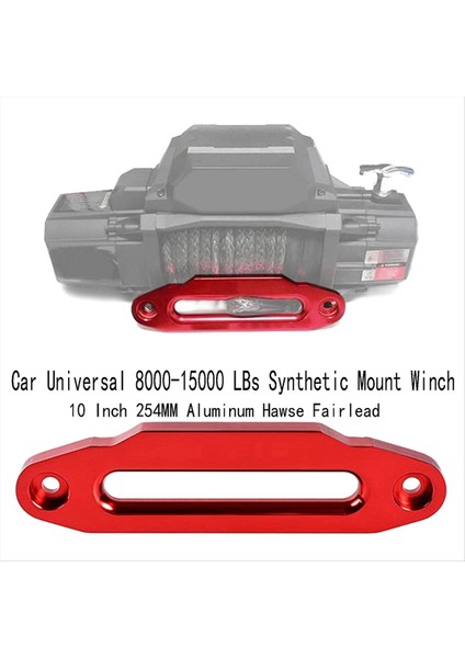 Araba Universal 8000-15000 Lbs Sentetik Montaj Vinç Halat 10 Inç 254MM Alüminyum Hawse Fairlead Suv Atv Utv Hawse Fairlead (Yurt Dışından) indirimleri