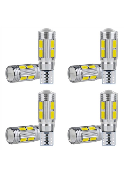 8pcs W5W T10 12V 6000K 5630 10 Smd Araba LED Ampul Kanbus Plakası Yan Dönüş Singal Işık Süper Parlak Beyaz (Yurt Dışından) fiyatları