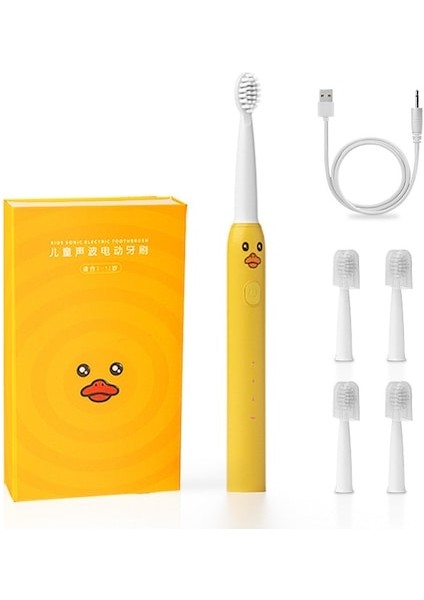 Lıcorıce Çocuk Elektrikli Diş Fırçası Su Geçirmez Yumuşak Kıllı Elektrikli Diş Fırçası (Yurt Dışından)