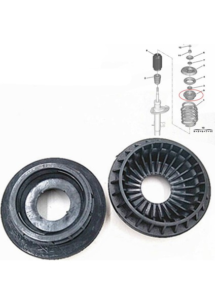 2x Ön Süspansiyon Dizme Montajı 5033C3 5033A1 Peugeot Için 301/207/208 Citroen C3/c-Elysee/ds3 Şok Emici (Yurt Dışından) fırsatları