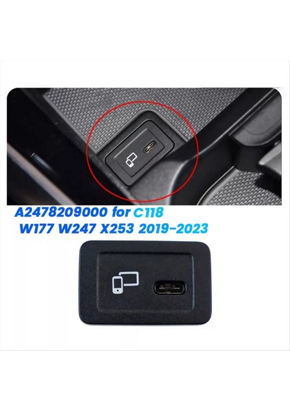 Mercedes-Benz Için Car USB Şarj Port Modülü A2478209000 W177 W247 X253 2019-2023 Tip-C Hub Multimedya Ünitesi (Yurt Dışından) fırsatları