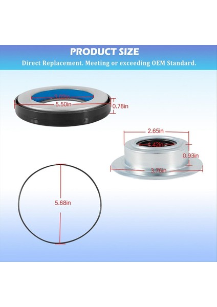 Ön Aks Vakum Kafa Salonu Contası ve Dış Tüp Contalar Kiti Ford F250 F350 F450 F550 2005-2019 2017426 2014835 54983 (Yurt Dışından) modelleri