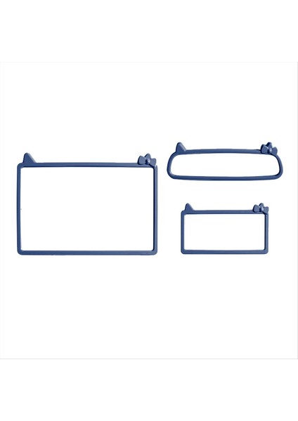 3pcs Mavi Araba Enstrümanı + Navigasyon Ekranı + Iç Ayna Koruyucu Çerçeve Byd Yunus Mini / Byd Seagull Için (Yurt Dışından)