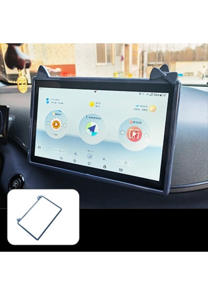 3pcs Mavi Araba Enstrümanı + Navigasyon Ekranı + Iç Ayna Koruyucu Çerçeve Byd Yunus Mini / Byd Seagull Için (Yurt Dışından) fiyatları