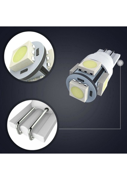 40PCS Süper Beyaz T10 5-Smd 5050 LED Ampuller W5W 2825 158 192 168 194 (Yurt Dışından) fırsatları