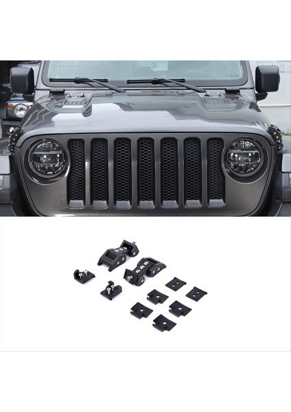 Hood Mandalları Jeep Wrangler Için Catch Kiti Jk 2007-2017 Jl 2018-2024 Gladiator Jt 2020-2024 Aksesuarlar (Yurt Dışından) fırsatları