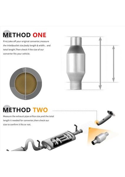 3pcs 2 5 Inç Bükülmüş Evrensel Katalitik Konvertör Yüksek Akışlı Paslanmaz Çelik 425250 Egzoz Katalitik Konvertör (Yurt Dışından) modelleri