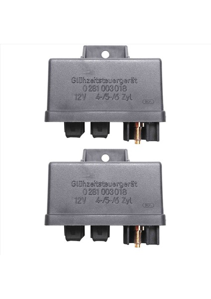 2x Ateşleme Glow Fiş Rölesi Alfa Için Romeo Citroen Fiat-Jaguar Lancia Peugeot 0281003018 51771823 51888255 60816316 (Yurt Dışından)