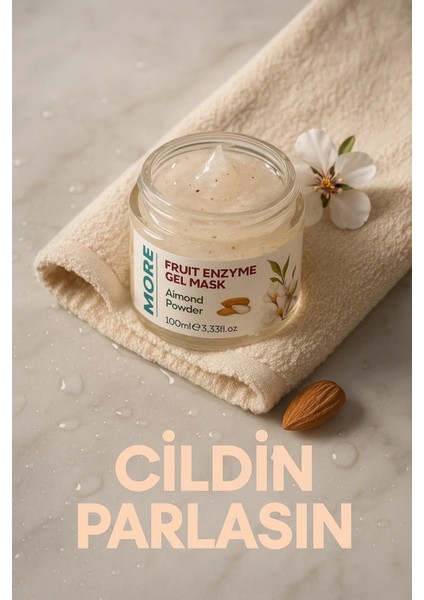 Badem Özlü Doğal Peeling - Fruit Enzyme Gel Mask 2 Adet fırsatları