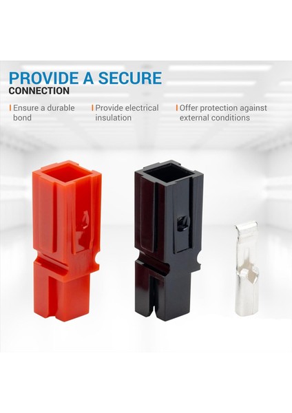 20 Adet Konektör Hızlı Bağlantıyı Kesme Çeşit Kiti Kırmızı ve Siyah ve Gümüş Muhafaza Awg 12-16 Ağır Hizmet Tipi Temas 600V 30A (Yurt Dışından) modelleri
