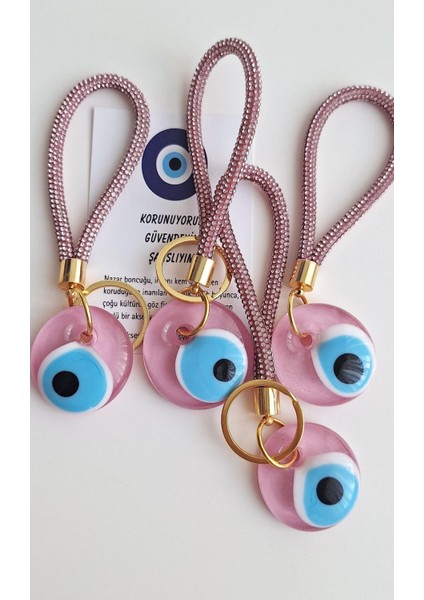 Lüks Hediyelik Orjinal Gerçek Cam ve Zirkon Taşlı Anahtarlık - Çanta Süsü - 12 cm fırsatları