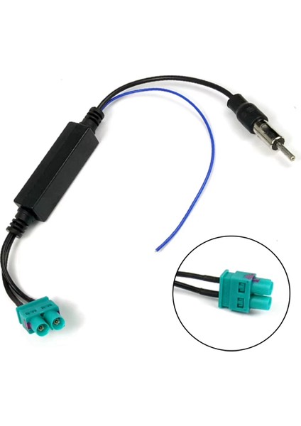 Çift Fakra Araba Radyo Anten Adaptörü Fakra Fiş Aracı Hava Stereoları Fm Navigasyon Konnektör Kablosu (Yurt Dışından) indirimleri