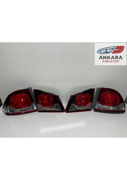 Honda Civic Fd6 2009 - 2012 Stop Lambası Sağ - Sol Iç ve Dış Takım (Toplam 4 Adet Stop)