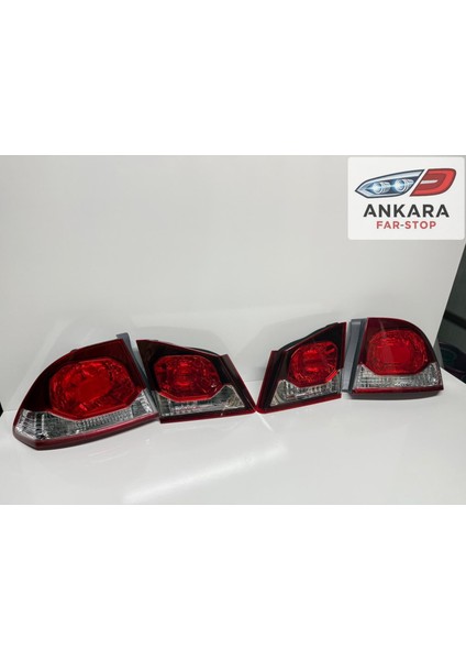 Honda Civic Fd6 2009 - 2012 Stop Lambası Sağ - Sol Iç ve Dış Takım (Toplam 4 Adet Stop) indirimleri