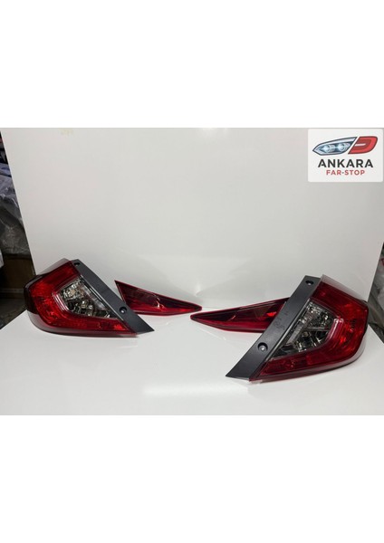 Honda Civic Fc5 2016 - 2021 Stop Lambası Sağ - Sol Iç ve Dış Takım (Toplam 4 Adet Stop)