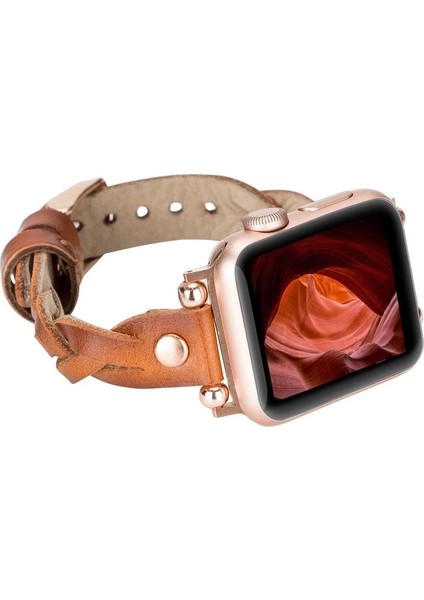 Buğz Apple Watch Uyumlu Deri Kordon Wanda 38-40-41MM Rt RST2E indirimleri
