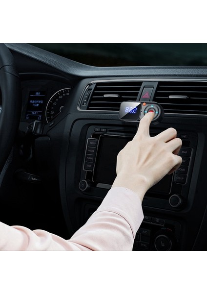 Kablosuz Bluetooth 5 0 Fm Verici Araç Mp3 Çalar Handfree Araba Kiti LCD Aux Ses USB Ücreti PD18W Fm Modulat (Yurt Dışından) fiyatları
