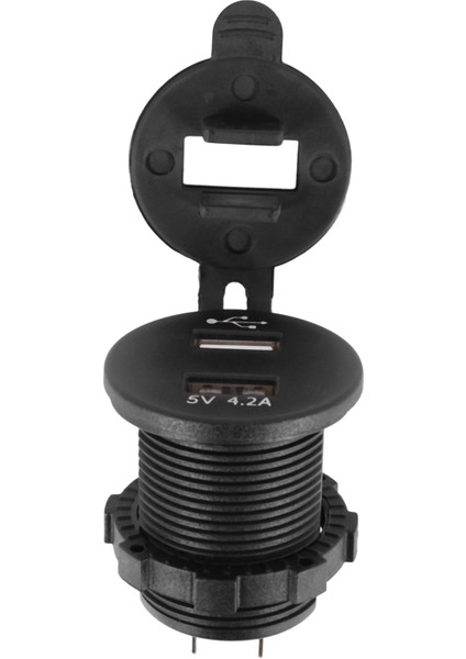 2x USB Araba Soketi 12V Araç Şarj Cihazı 5V 4 2A Çift USB Araç Şarj Cihazı LED Dijital Voltmetre ile Su Geçirmez Adaptörü (Yurt Dışından) fırsatları