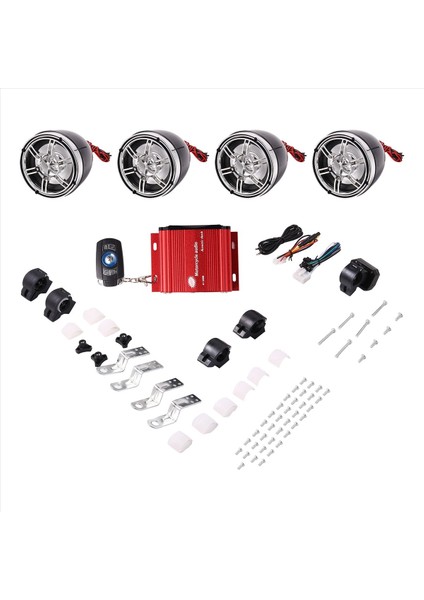 3 Inç Motosiklet Su Geçirmez Bluetooth Hoparlörler 4 Kanal Amplifikatör Mp3 Müzik Ses Ses Stereo Amp (Yurt Dışından) modelleri