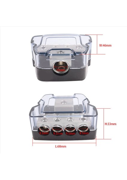 4x 4 Yolcu Güç Dağıtım Bloğu 1 x 0/2/4 Araba Ses Amplifikatörü Için 4 x 4/8 Gauge Out Gred Distribütör Bloğu (Yurt Dışından) fırsatları