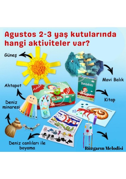 Çocuk Gelişimi Aktivite Kutusu - Deniz - 2-3 Yaş Için