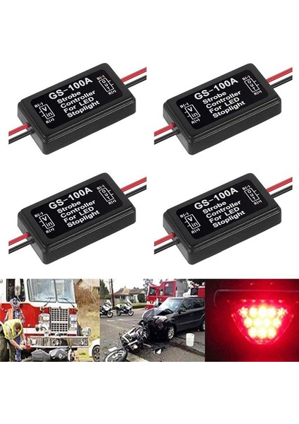 GS-100A Fren Işık Flaşör Modülü Dc 12-24V 2A 24W Yüksek Fren Kontrolör Kuyruk Lambası Güvenlik Istemi Denetleyicisi 8 Pcs (Yurt Dışından) fiyatları