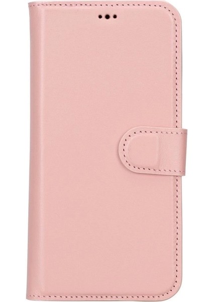 Buğz Apple iPhone 15 Pro Max Uyumlu Deri Cüzdanlı Kılıf Mwwn Nu2 Pembe fırsatları