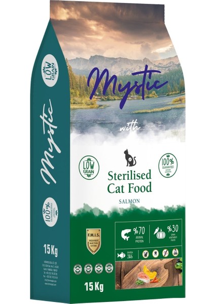 Kısırlaştırılmış Kedi Maması Somonlu 15 kg