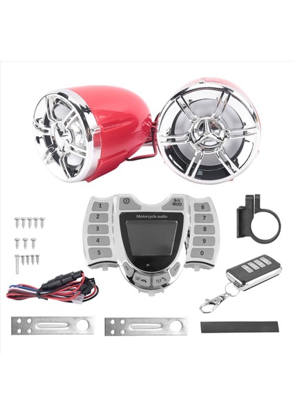 Motosiklet Audio Stereo Hoparlörler Kablosuz Bluetooth Mp3 Çalar Su Geçirmez Fm Motor Scooter Bike Atv Utv Için Audio (Yurt Dışından) fiyatları