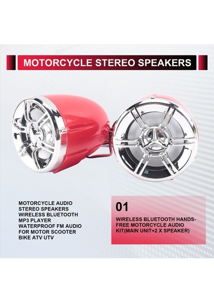 Motosiklet Audio Stereo Hoparlörler Kablosuz Bluetooth Mp3 Çalar Su Geçirmez Fm Motor Scooter Bike Atv Utv Için Audio (Yurt Dışından) fırsatları