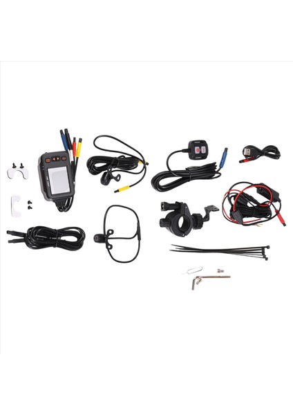 Motosiklet Kamera Çizgi Kamera 2 Inç IPS Ekran 1080P+720P Çift Ahd Bisiklet Dashcam G-Sensör Park Modu Sürüş Kaydedici Siyah (Yurt Dışından) indirimleri